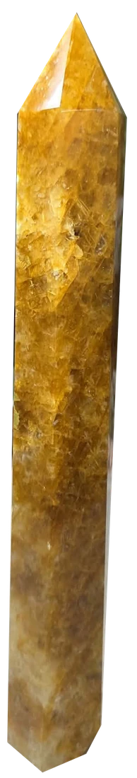 Ann’s Golden Healer tower, isolated from her authentic photograph and displayed in decorative collector-gallery scenery.